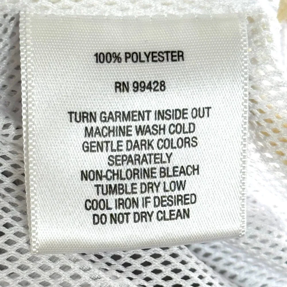 Bugatchi Uomo Swim Trunks Board Shorts Mens S White Black Outline Lined